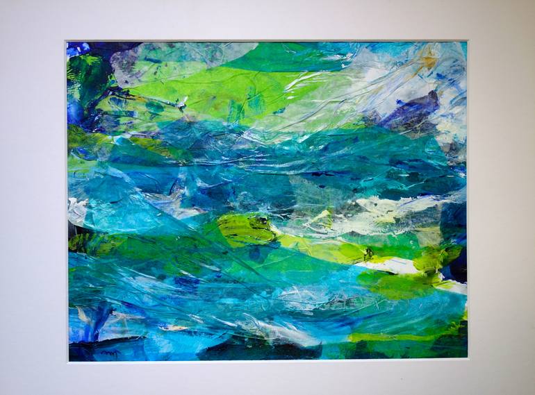 Original Abstract Expressionism Abstract Painting by Nima Magnin