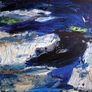 Original Abstract Seascape Paintings by Nima Magnin