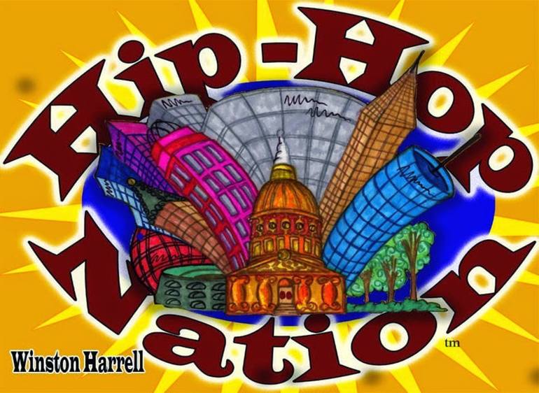 T Shirt Logo Design Hip Hop Nation Painting By Winston Harrell Jr