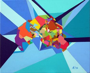 Print of Geometric Paintings by Afsoon Elmy