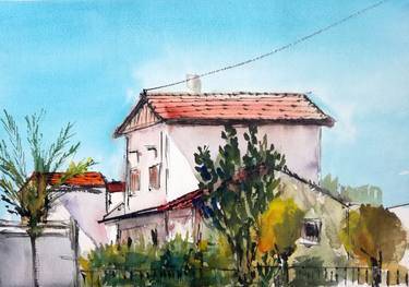 Original Architecture Paintings by Leonid Kirnus