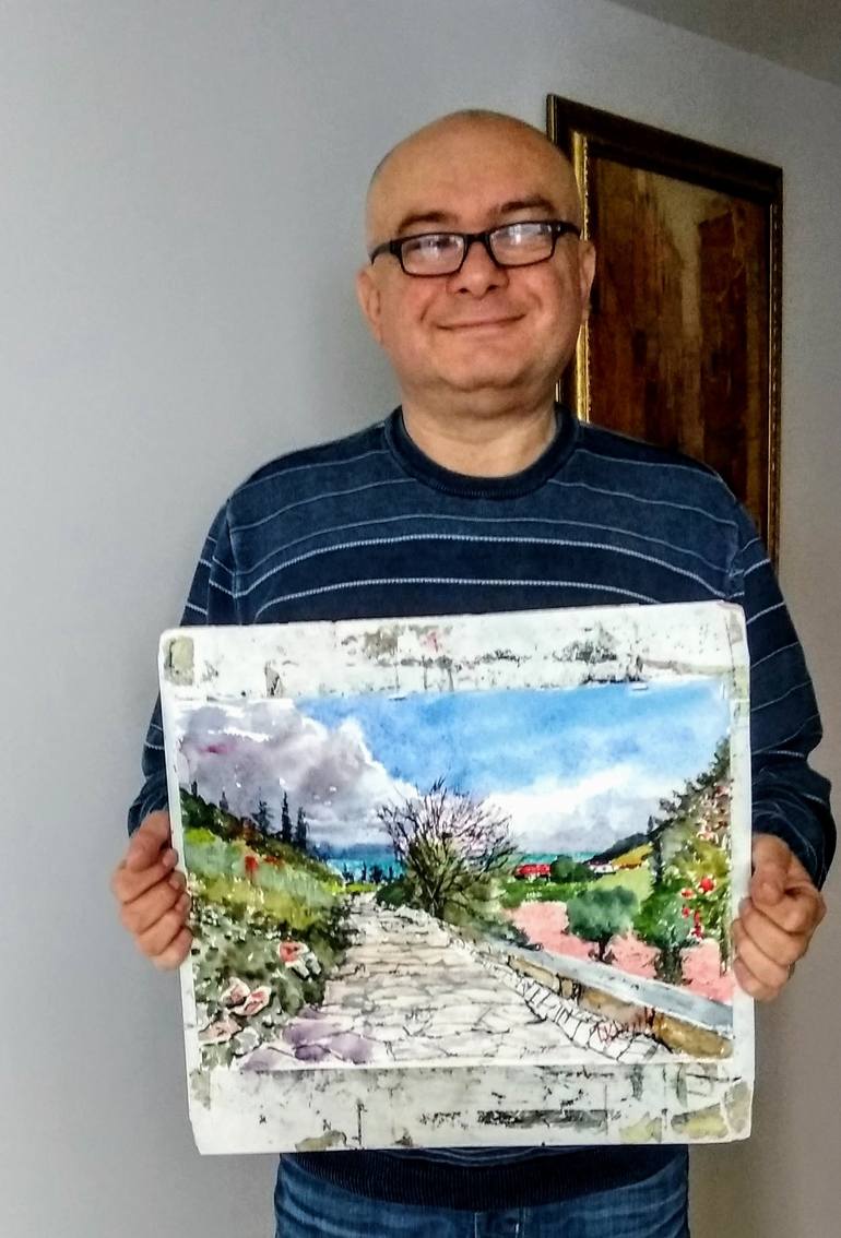 Original Impressionism Landscape Painting by Leonid Kirnus