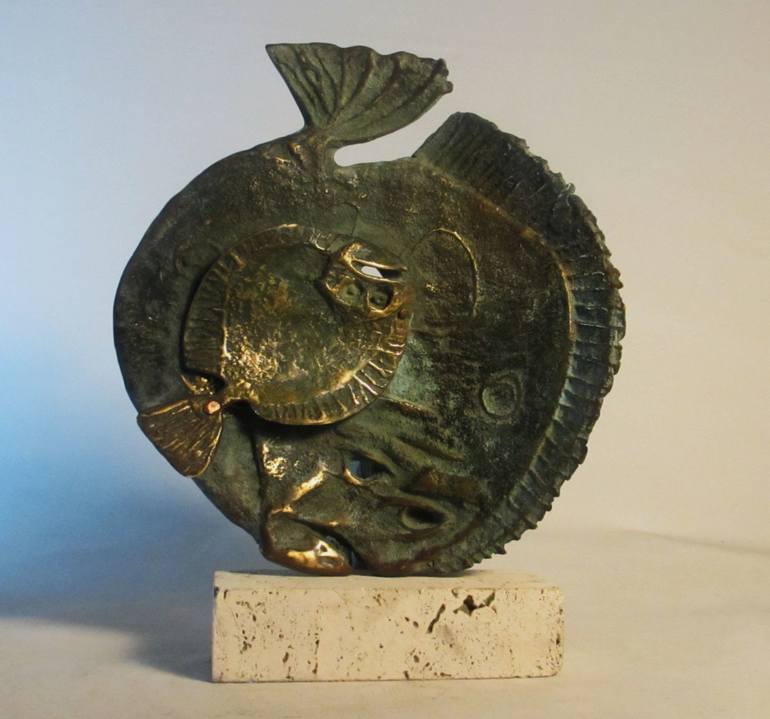 Print of Minimalism Fish Sculpture by Goran Gus Nemarnik