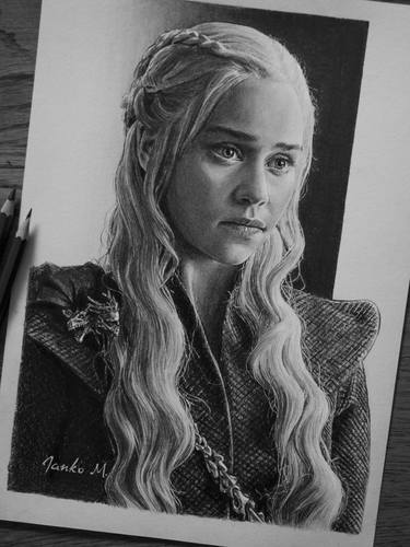 Daenerys Targaryen pencil drawing thumb