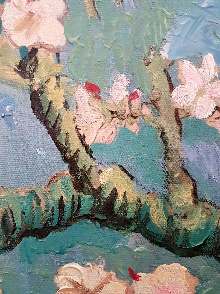 Original Impressionism Floral Painting by Lamees Alhassar
