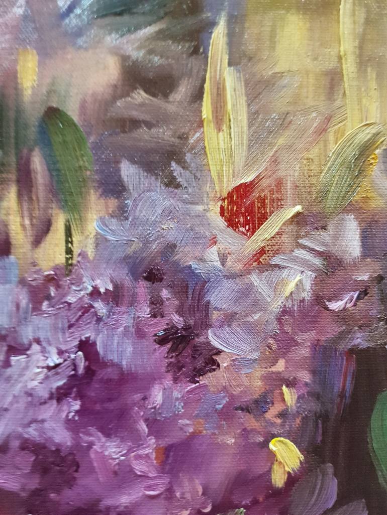 Original Floral Painting by Lamees Alhassar