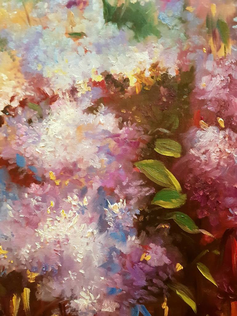 Original Floral Painting by Lamees Alhassar