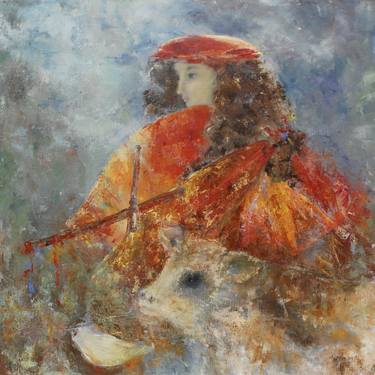 Original Impressionism People Paintings by Muriel Soriano
