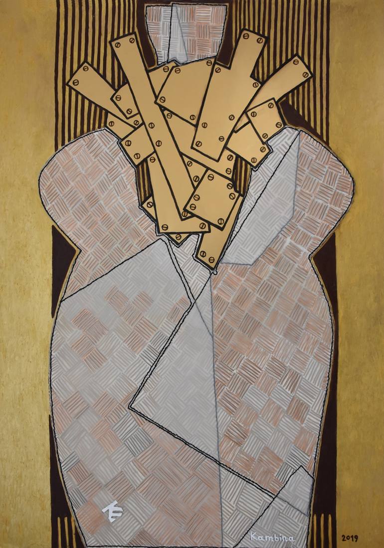 Original Abstract Fashion Paintings by Elena Kambina