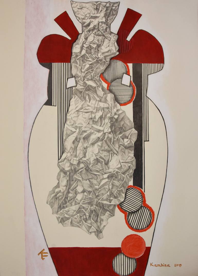 Print of Conceptual Abstract Paintings by Elena Kambina