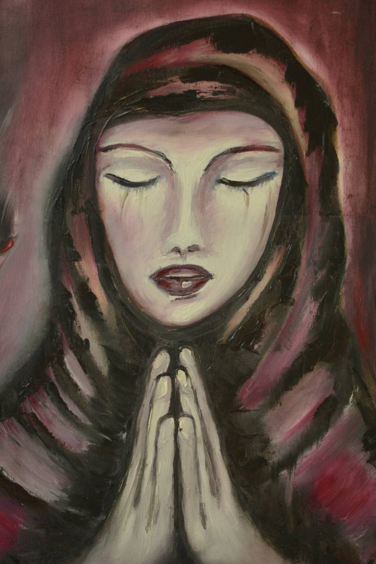 Original Expressionism Religion Painting by Ani Rangelova
