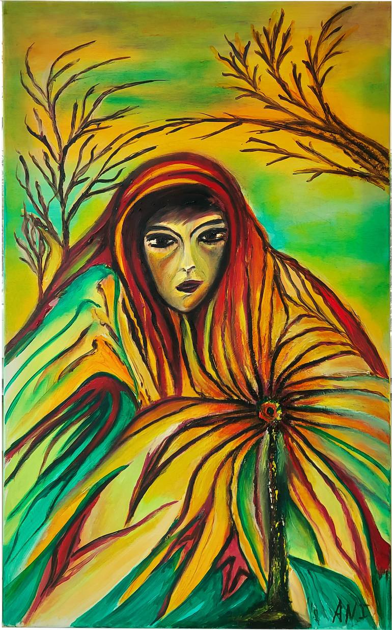 The sorceress Painting by Ani Rangelova | Saatchi Art