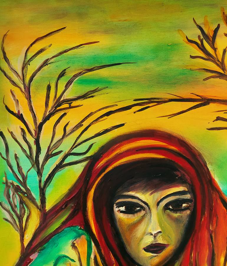 Original Abstract Women Painting by Ani Rangelova
