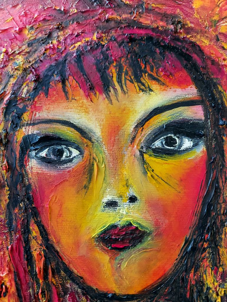 Original Abstract Women Painting by Ani Rangelova