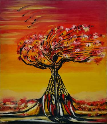 Original Abstract Tree Paintings by Ani Rangelova