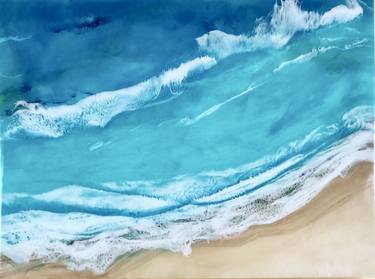 Original Beach Painting by Gigi Yazye