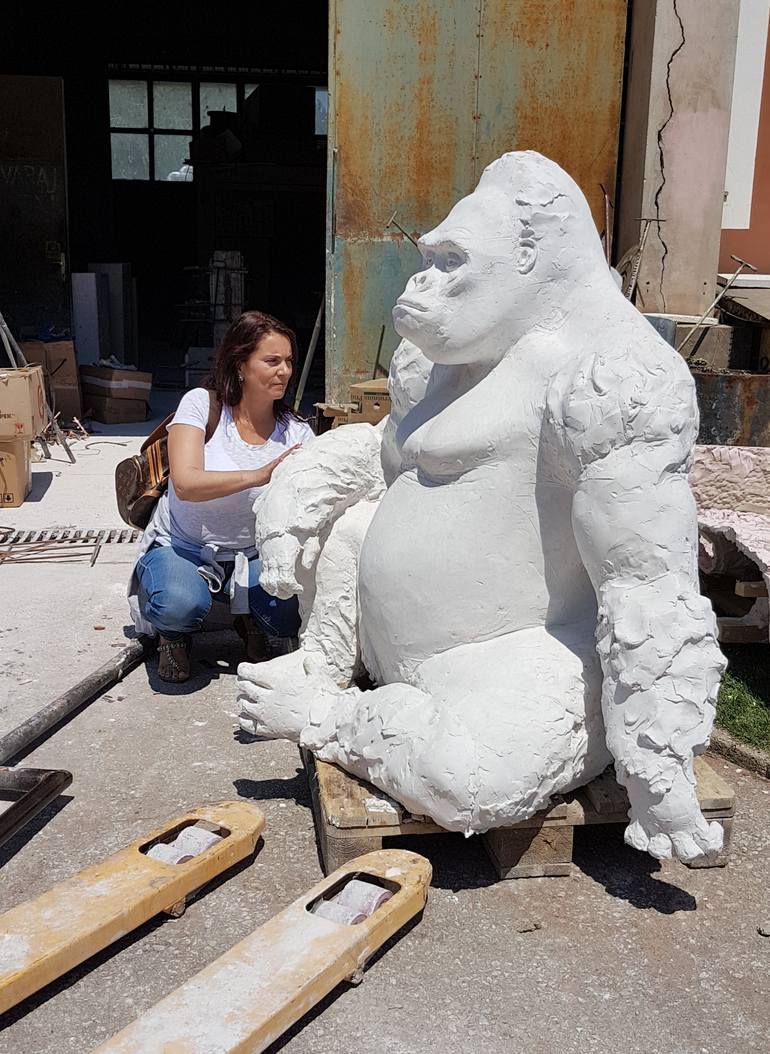 Original Figurative Animal Sculpture by Marina Stoponja