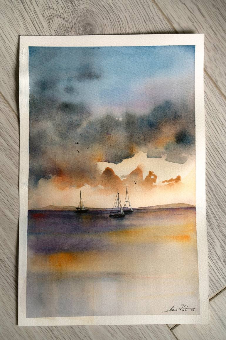 Original Seascape Painting by Alena Root