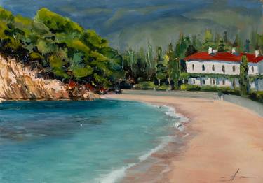 Original Impressionism Beach Paintings by Alena Root