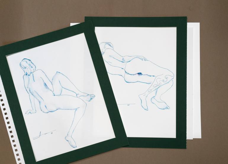 Original Contemporary People Drawing by Alena Root