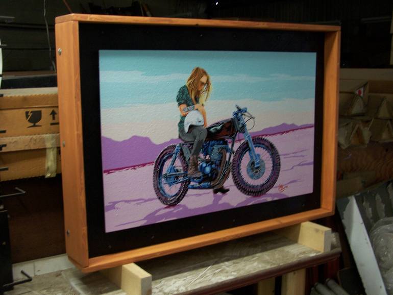 Original Figurative Transportation Painting by Carlos Solorza
