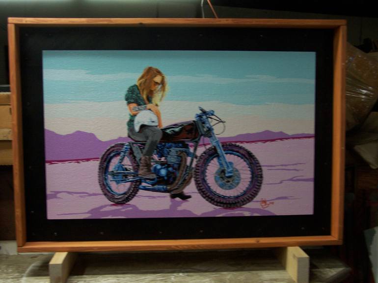 Original Figurative Transportation Painting by Carlos Solorza