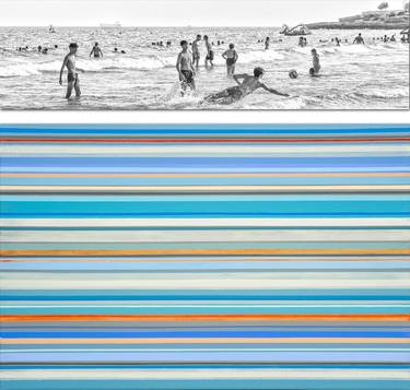 Original Abstract Beach Mixed Media by Susana Sancho Beltran
