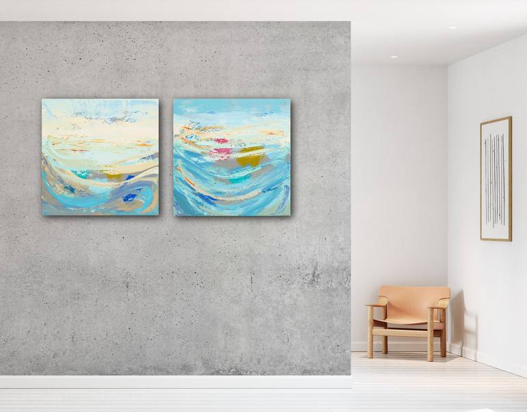 Original Abstract Landscape Painting by Susana Sancho Beltran