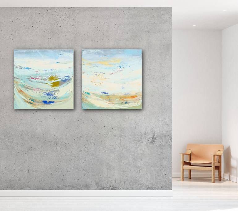 Original Abstract Landscape Painting by Susana Sancho Beltran