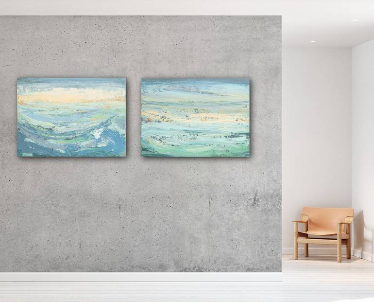 Original Abstract Landscape Painting by Susana Sancho Beltran