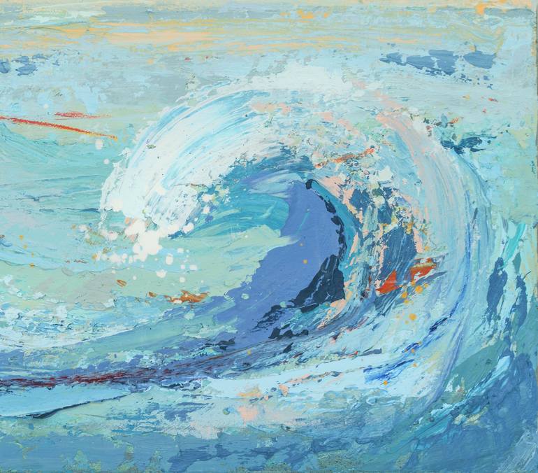 Original Abstract Seascape Painting by Susana Sancho Beltran