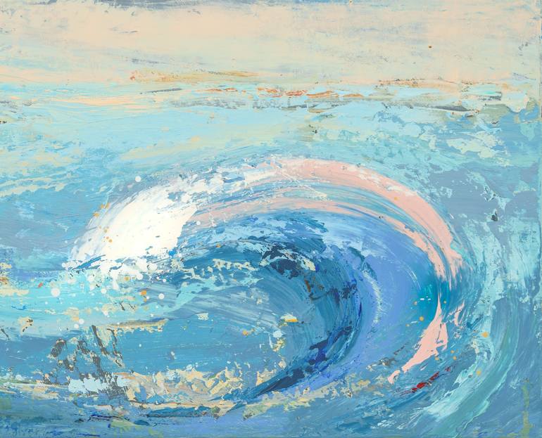 Original Abstract Seascape Painting by Susana Sancho Beltran