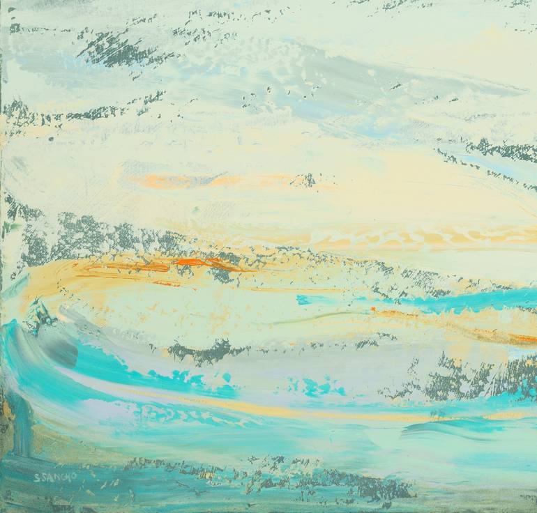 Original Abstract Landscape Painting by Susana Sancho Beltran