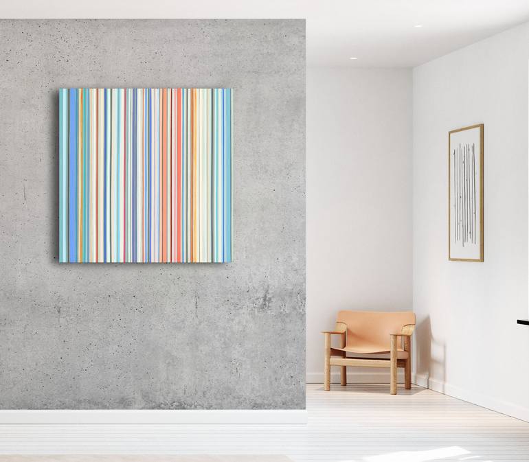 Original Abstract Geometric Painting by Susana Sancho Beltran