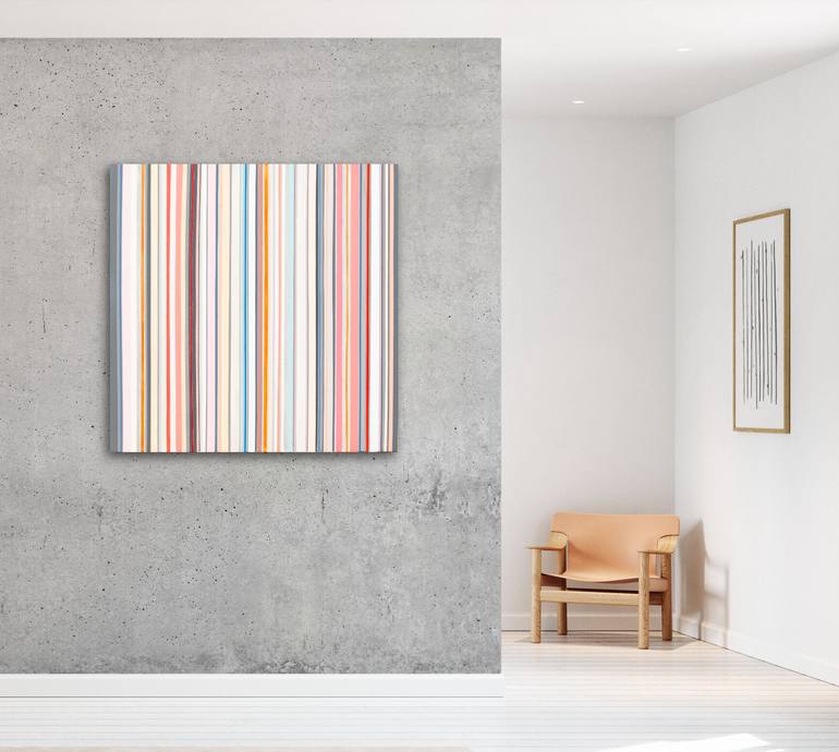 Original Abstract Geometric Painting by Susana Sancho Beltran