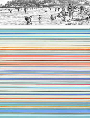 Original Abstract Beach Mixed Media by Susana Sancho Beltran