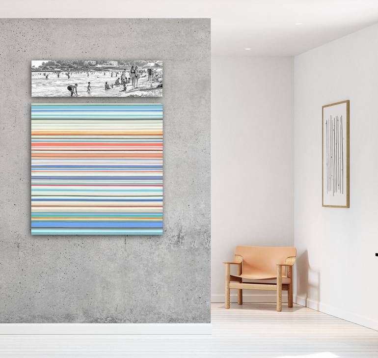 Original Abstract Beach Mixed Media by Susana Sancho Beltran