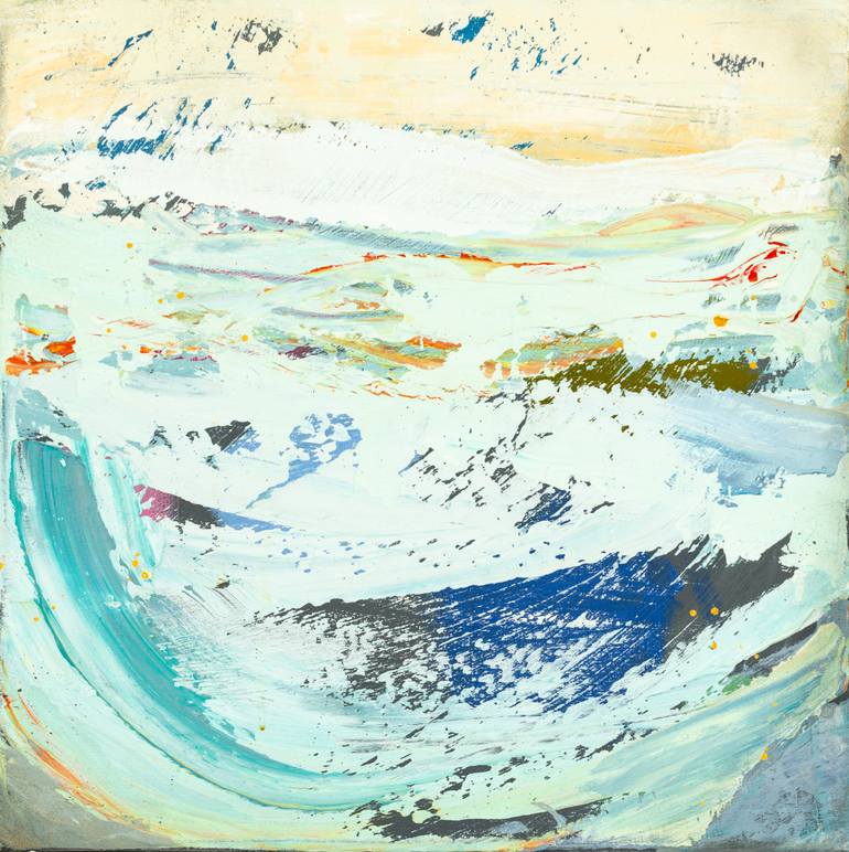 Original Abstract Landscape Painting by Susana Sancho Beltran