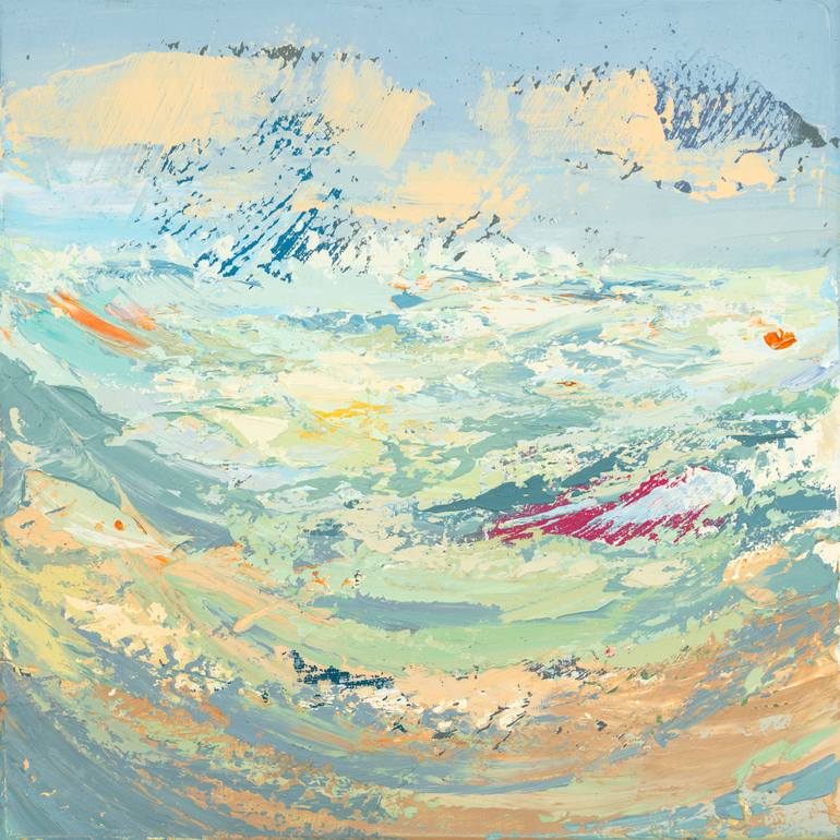 Original Abstract Landscape Painting by Susana Sancho Beltran