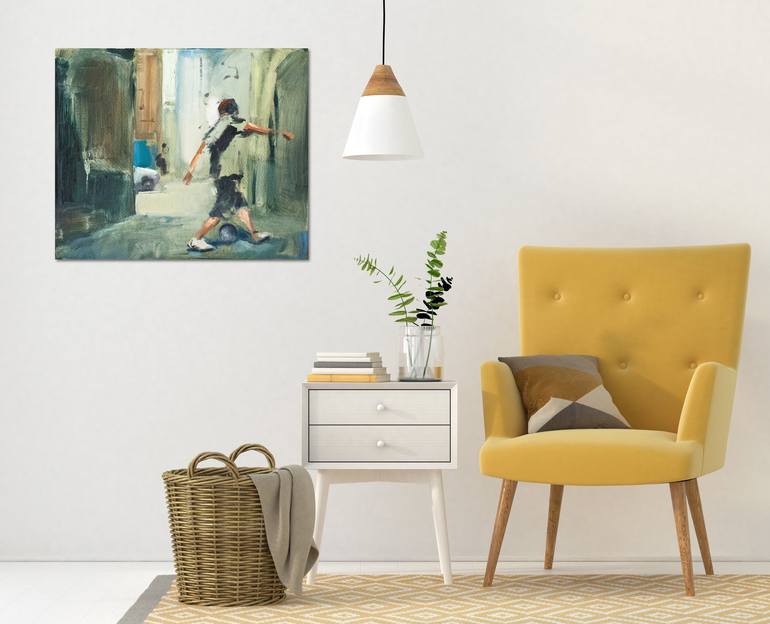 Original Figurative Sports Painting by Susana Sancho Beltran