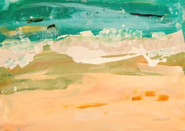 Original Abstract Beach Collage by Susana Sancho Beltran