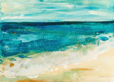 Print of Abstract Seascape Collage by Susana Sancho Beltran
