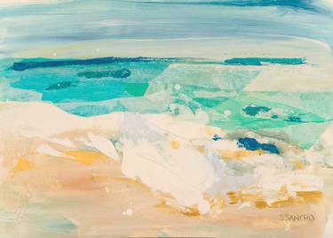 Print of Abstract Seascape Collage by Susana Sancho Beltran