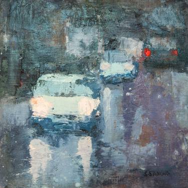 Original Abstract Expressionism Car Paintings by Susana Sancho Beltran