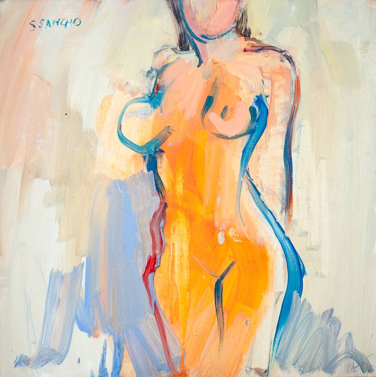 Original Nude Painting by Susana Sancho Beltran