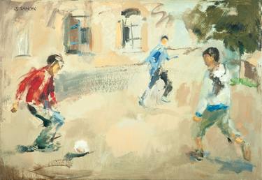 Original Expressionism Sport Paintings by Susana Sancho Beltran