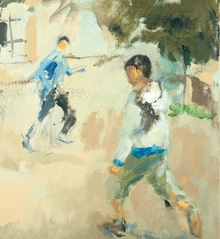 Original Expressionism Sport Painting by Susana Sancho Beltran