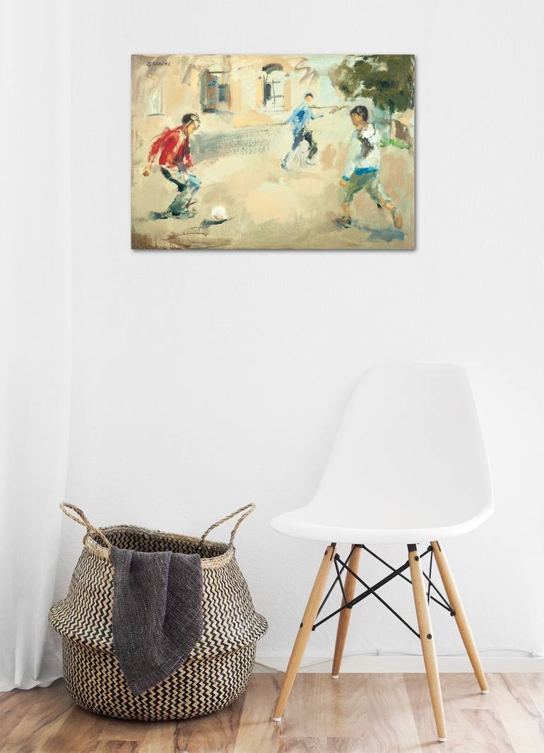 Original Expressionism Sport Painting by Susana Sancho Beltran