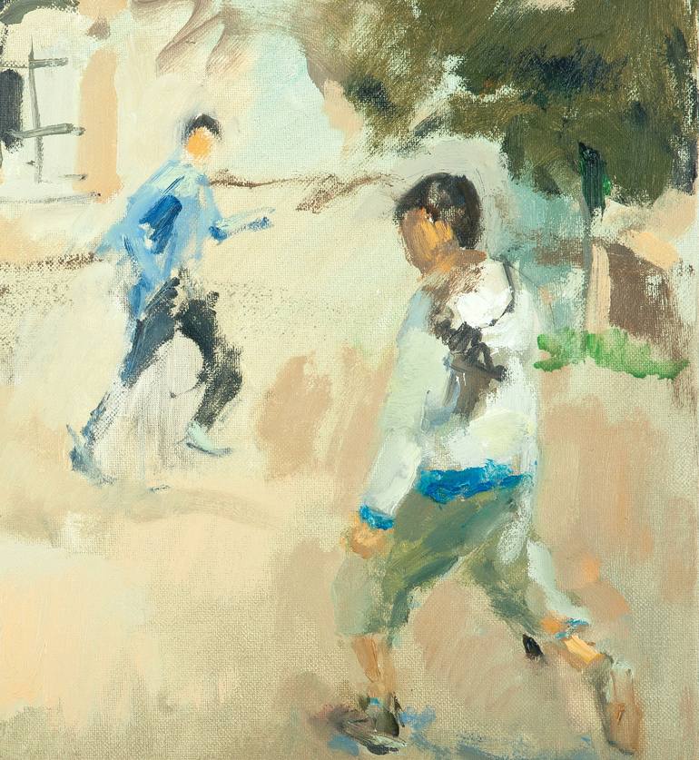 Original Figurative Sport Painting by Susana Sancho Beltran