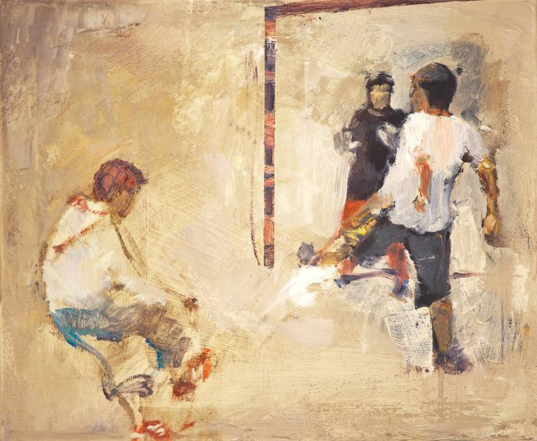Original Abstract Sports Painting by Susana Sancho Beltran